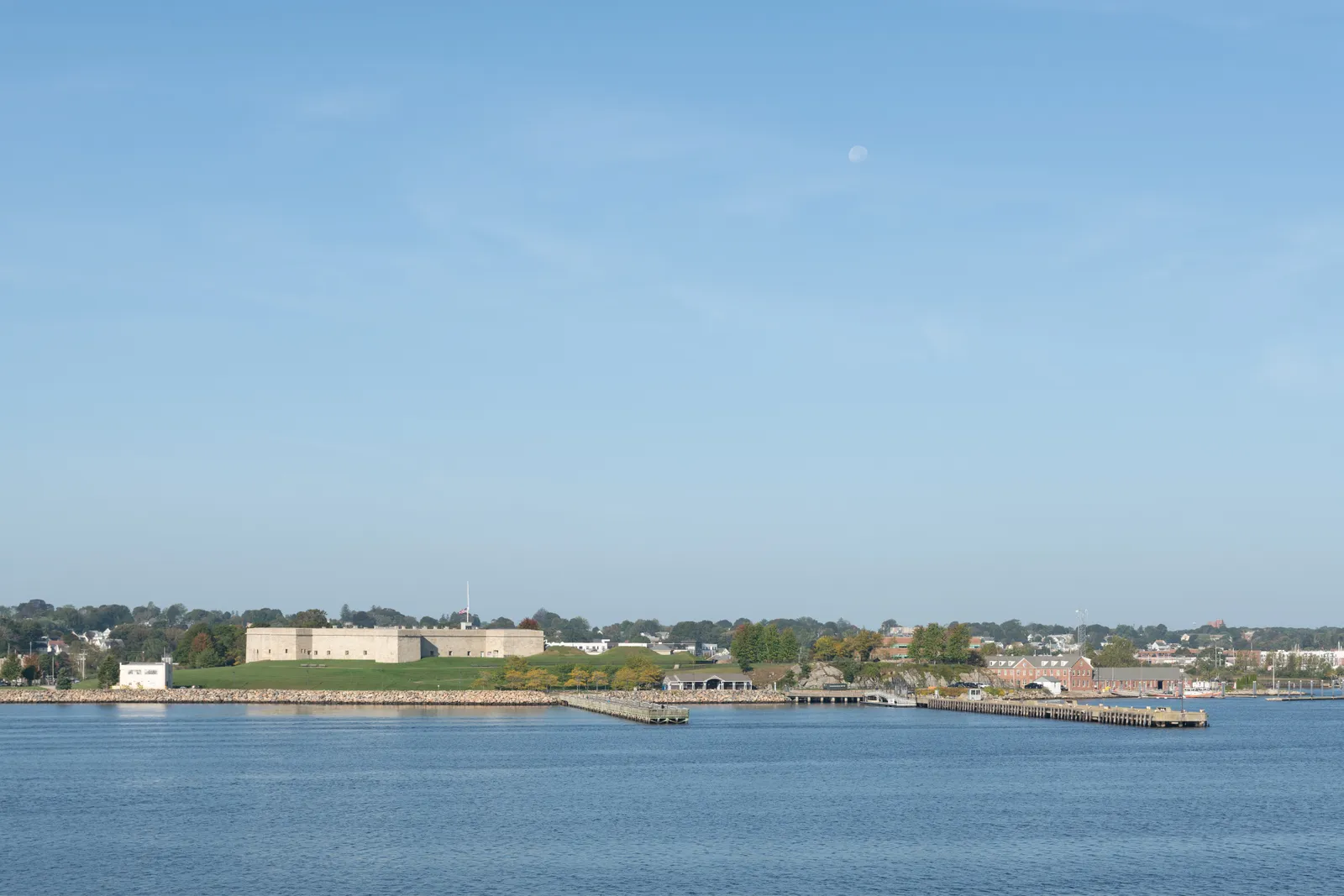 Screenshot of the Shoreline CT Electricians website, featuring a hero image of a coastal Connecticut scene
